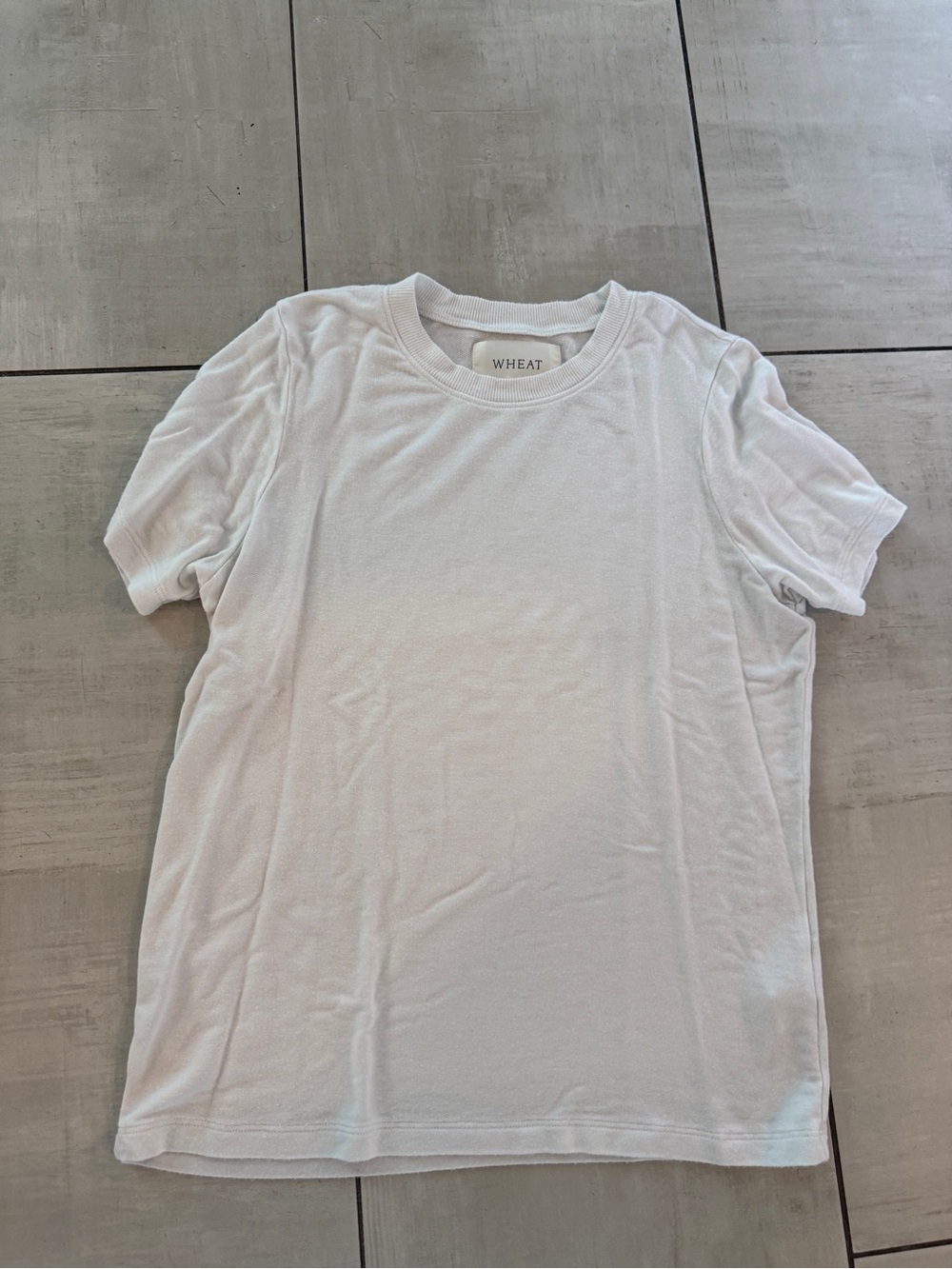 WHEAT Women's Short Sleeve Crewneck Tee in White